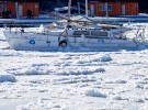 Корабль во льдах Черного моря, Констанца, Румыния. © Vadim Ghirda/AP Photo